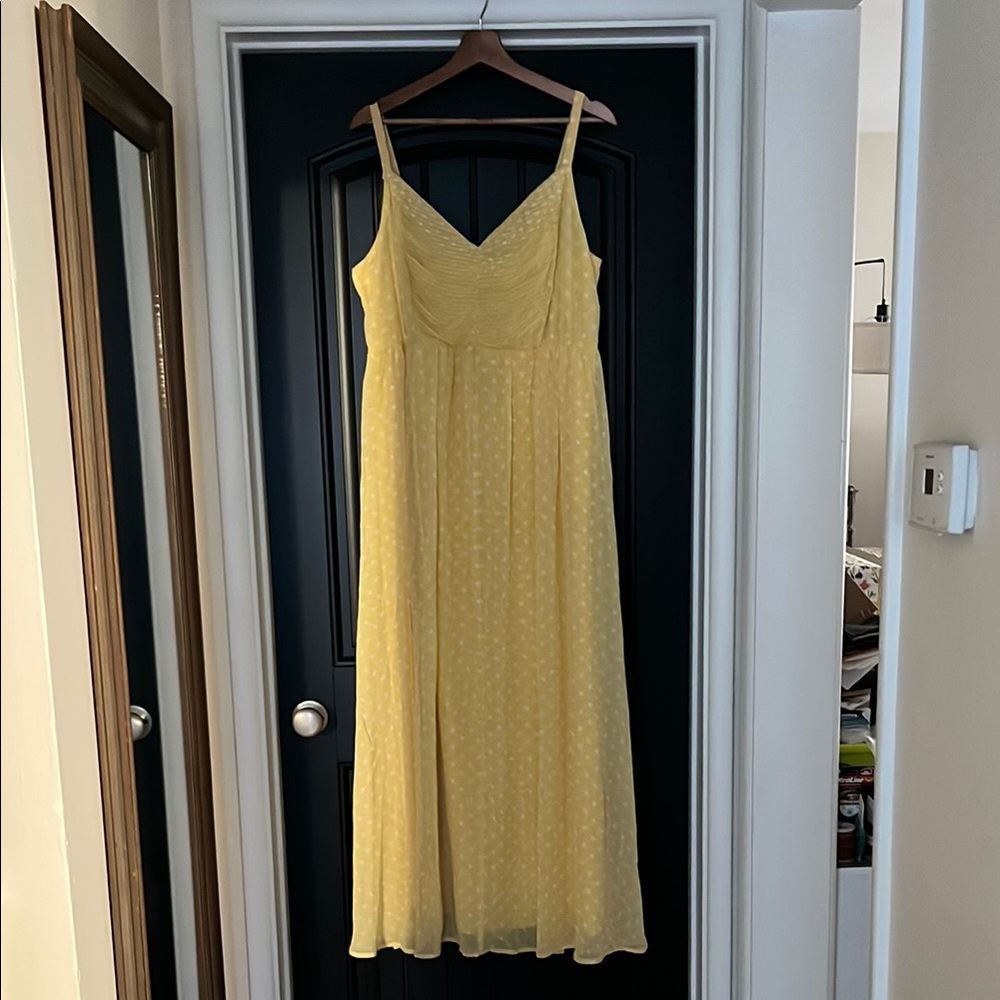 Torrid Yellow Maxi Sundress Spaghetti Strap